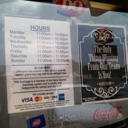 Dairy Queen - Hours