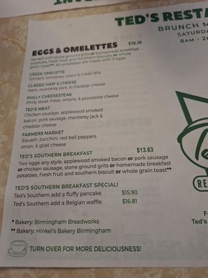 Menu photo 5 Ted's Restaurant Birmingham, AL Menu photo 5 Ted's Restaurant Birmingham, AL
