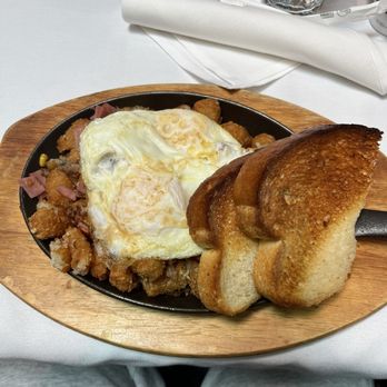 Cafeteria 15L - Cafeteria 15L Skillet (over easy eggs in lieu of scrambled) - Breakfast & Brunch Near Me - Sacramento, California Cafeteria 15L - Cafeteria 15L Skillet (over easy eggs in lieu of scrambled) - Breakfast & Brunch Near Me - Sacramento, California