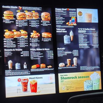 McDonald's - menus and drinks on a large screen - Fast Food Near Me - Syracuse, New York McDonald's - menus and drinks on a large screen - Fast Food Near Me - Syracuse, New York