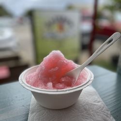 Rainbow House Shave Ice - Lychee shaved ice