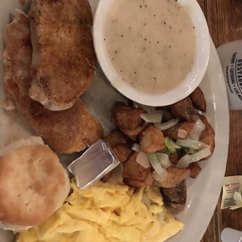 Puckett's Restaurant - Breakfast platter with grilled pork. - Barbeque Near Me - Franklin, Tennessee Puckett's Restaurant - Breakfast platter with grilled pork. - Barbeque Near Me - Franklin, Tennessee
