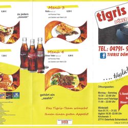 Tigris Döner - Speisekarte01