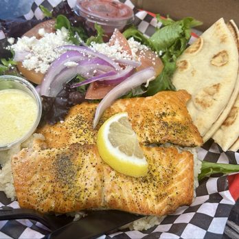 Off The Hook Fish Grill - Salmon was on point! - Seafood Near Me - Whittier, California