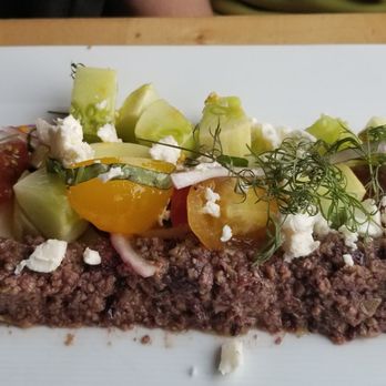 Nick's Cove - Deconstructed Greek salad - Seafood Near Me - Marshall, California