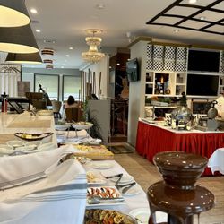 Orange Hill Restaurant - 7/27/25 - foreground chocolate fountain