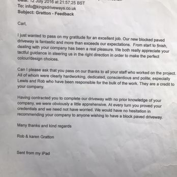 Kings Driveways - Delighted customers again - General Contractors Near Me - Wolverhampton, XWM Kings Driveways - Delighted customers again - General Contractors Near Me - Wolverhampton, XWM