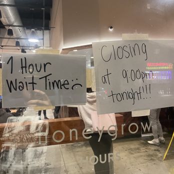 honeygrow - 1 hour wait for 5 minute stir fry ?! - Salad Near Me - Newark, Delaware