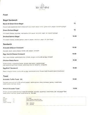 Menu photo 5 Alchemist Coffee Project Los Angeles, CA Menu photo 5 Alchemist Coffee Project Los Angeles, CA