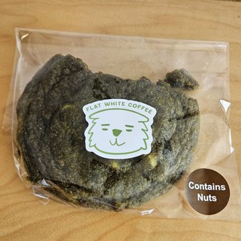 Flat White Coffee - Matcha white choc chip cookie $5.25 but tasty :) - Cafes Near Me - Cypress, California Flat White Coffee - Matcha white choc chip cookie $5.25 but tasty :) - Cafes Near Me - Cypress, California