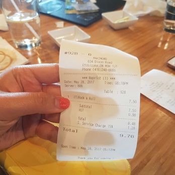 Makimono - Bill - Sushi Bars Near Me - Toronto, Ontario