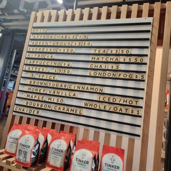 Tinker Coffee - Options, options. But if what you want isn't displayed, ask the barista! - Coffee & Tea Near Me - Indianapolis, Indiana Tinker Coffee - Options, options. But if what you want isn't displayed, ask the barista! - Coffee & Tea Near Me - Indianapolis, Indiana