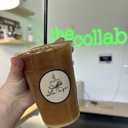 Cold brew with oat milk