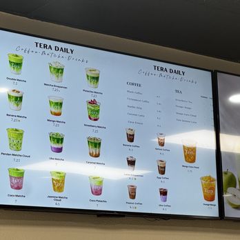 Tera Daily - menu (aug 2026) - Coffee & Tea Near Me - Garden Grove, California