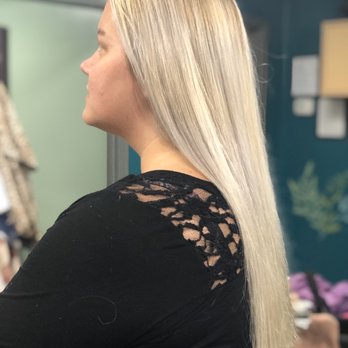 Rusted Roots Hair Lounge - A beautiful icy blonde hair color. By Kim Kidwell  I use Pulp Riot  hair color and haircare products. - Barbers Near Me - Madison, Indiana