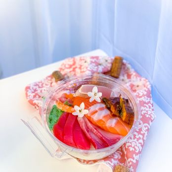 Fremont Bowl - Chirashi in their take out bowl - Japanese Near Me - Seattle, Washington Fremont Bowl - Chirashi in their take out bowl - Japanese Near Me - Seattle, Washington