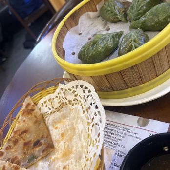 Din Soup Dumplings - Scallion pancakes and veggie dumplings - Dim Sum Near Me - Brooklyn, New York
