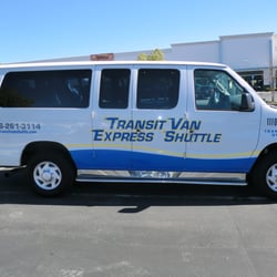 Transit Van Shuttle - 13 passenger individual seating.  Great for private parties.