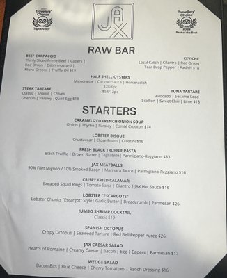Menu photo 7 Jax Steakhouse Sint Maarten, NH Menu photo 7 Jax Steakhouse Sint Maarten, NH
