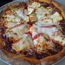 Schezwan Paneer Tikka Pizza Schezwan Paneer Tikka Pizza