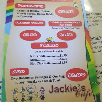 Jackie’s cafe - Kids menu - American Near Me - Lancaster, California Jackie’s cafe - Kids menu - American Near Me - Lancaster, California