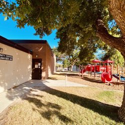 West Community Center - The playground and entrance