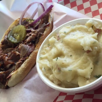 Dan's BBQ - BBQ tri-tip and a side of mashed potatoes - American Near Me - Modesto, California Dan's BBQ - BBQ tri-tip and a side of mashed potatoes - American Near Me - Modesto, California