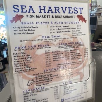 Sea Harvest - Sea Harvest Menu - Seafood Near Me - Monterey, California Sea Harvest - Sea Harvest Menu - Seafood Near Me - Monterey, California
