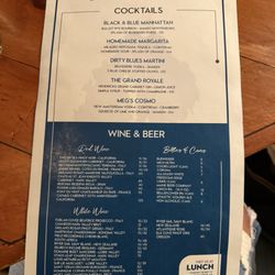 Drink menu - order a bottle!!!
