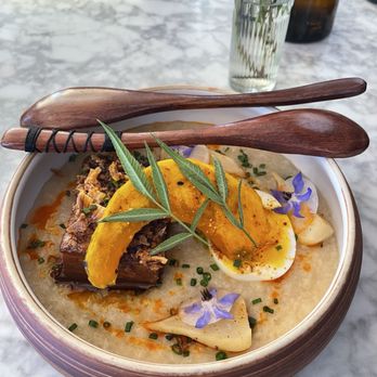 Atelier Manna - Braised pork belly congee - Cafes Near Me - Encinitas, California