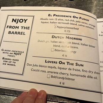 NJOY - Dutch Negroni - Cocktail Bars Near Me - Amsterdam, New Hampshire NJOY - Dutch Negroni - Cocktail Bars Near Me - Amsterdam, New Hampshire