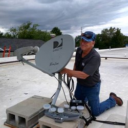 New Edge Satellite - Installing the dish.