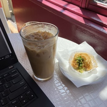 Damask Rose Coffee - Rose iced latte and pastry! - Coffee & Tea Near Me - Oakland, California