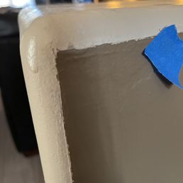 Not straight lines due to no taping Not straight lines due to no taping