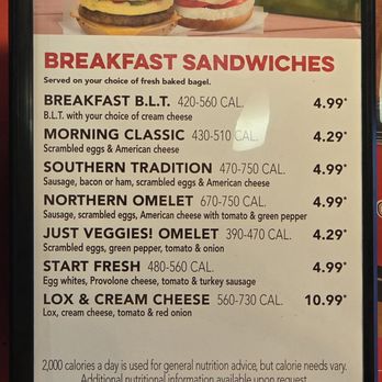 Big Apple Bagels - Menu as of 2/18/2026 - Bagels Near Me - Grafton, Wisconsin