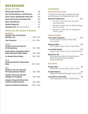Menu photo 7 Gertrude's Phoenix, AZ Menu photo 7 Gertrude's Phoenix, AZ