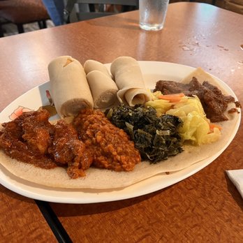 Blue Nile Cafe - 20. Meat Combo Dinner - Ethiopian Near Me - Kansas City, Missouri Blue Nile Cafe - 20. Meat Combo Dinner - Ethiopian Near Me - Kansas City, Missouri