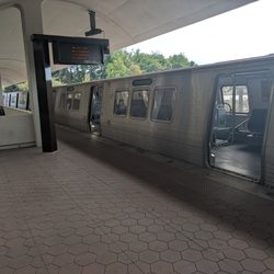 The DC Metro Red Line - Red Line train at Shady Grove