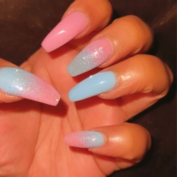 Elegant Nails & Spa - Blue and pink Ombré - Nail Salons Near Me - Oakland, California Elegant Nails & Spa - Blue and pink Ombré - Nail Salons Near Me - Oakland, California