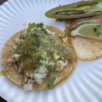 Red Machine - One of the taco offerings at a stop on the Red Machine Party Bus taco tour. - Party Bus Rentals Near Me
