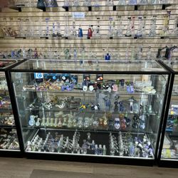 Millenium Smoke Shop - inside glass