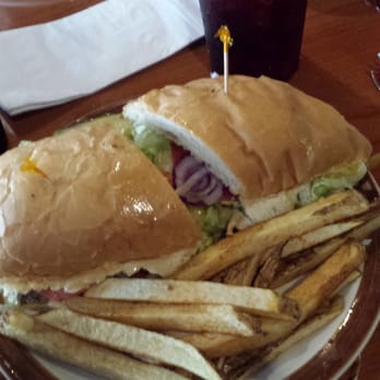 Grille 565 - Grilled veggie sandwich with hand cut fries. - American Near Me - Bellevue, Pennsylvania