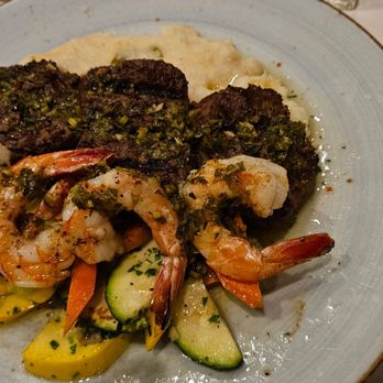 The Union Kitchen - Filet medallions with chimichurry and shrimp - New American Near Me - Houston, Texas