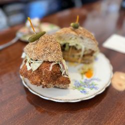 Salty Lunch Lady's Little Luncheonette - Chicken Sandwich (daily special)