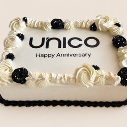 La Bouchée - Black white corporate -anniversary logo
sheet-cake