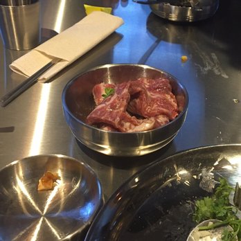 Daebak Korean BBQ - Marinated short ribs - around $30!? U have about 1 large piece of about 2 palm size of meat! Too overpriced! - Korean Near Me - Chicago, Illinois Daebak Korean BBQ - Marinated short ribs - around $30!? U have about 1 large piece of about 2 palm size of meat! Too overpriced! - Korean Near Me - Chicago, Illinois