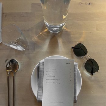 Locust - Table setting and menu. - Shaved Ice Near Me - Nashville, Tennessee Locust - Table setting and menu. - Shaved Ice Near Me - Nashville, Tennessee