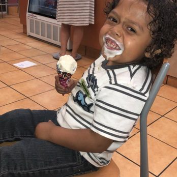 Baskin-Robbins - My son enjoying his ice cream! - Ice Cream & Frozen Yogurt Near Me - El Paso, Texas