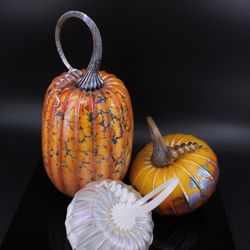 Squash Blossom - These masterfully handcrafted blown glass pumpkins are a local favorite!