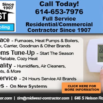 Midwest Contractor - Heating & Air Conditioning/HVAC Near Me - Columbus, Ohio